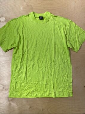 Talha Men's High-Visibility Lime Crewneck T-Shirt 2XL (SW)
